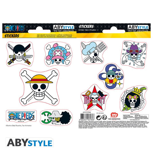 ONE PIECE Mini Stickers Straw Hat Skulls (16x11cm)
