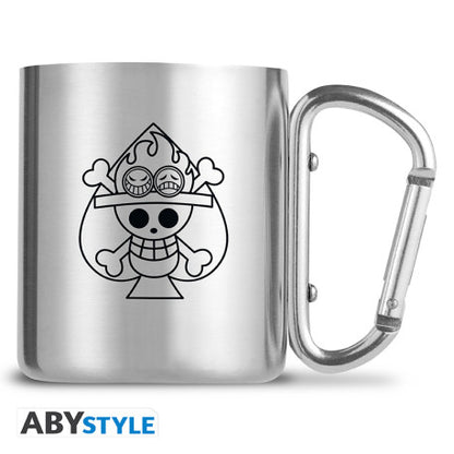 ONE PIECE - Mug carabiner - Ace & Skull