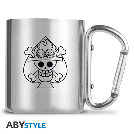 ONE PIECE - Mug carabiner - Ace & Skull