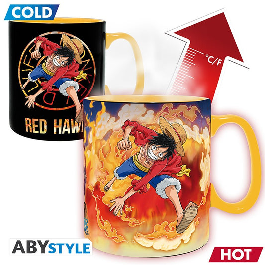 ONE PIECE Mug Heat Change 460 ml Luffy & Sabo