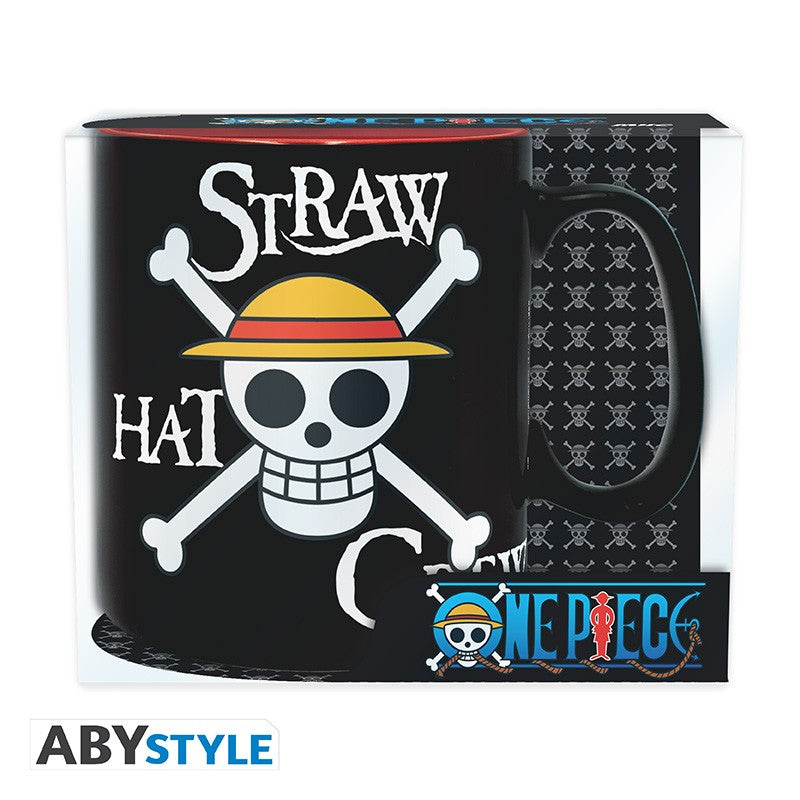 ONE PIECE - Mug - 460 ml - Luffy & Skull