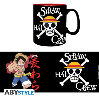 ONE PIECE - Mug - 460 ml - Luffy & Skull