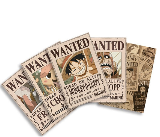 Wanted Set Post Cards - One Piece