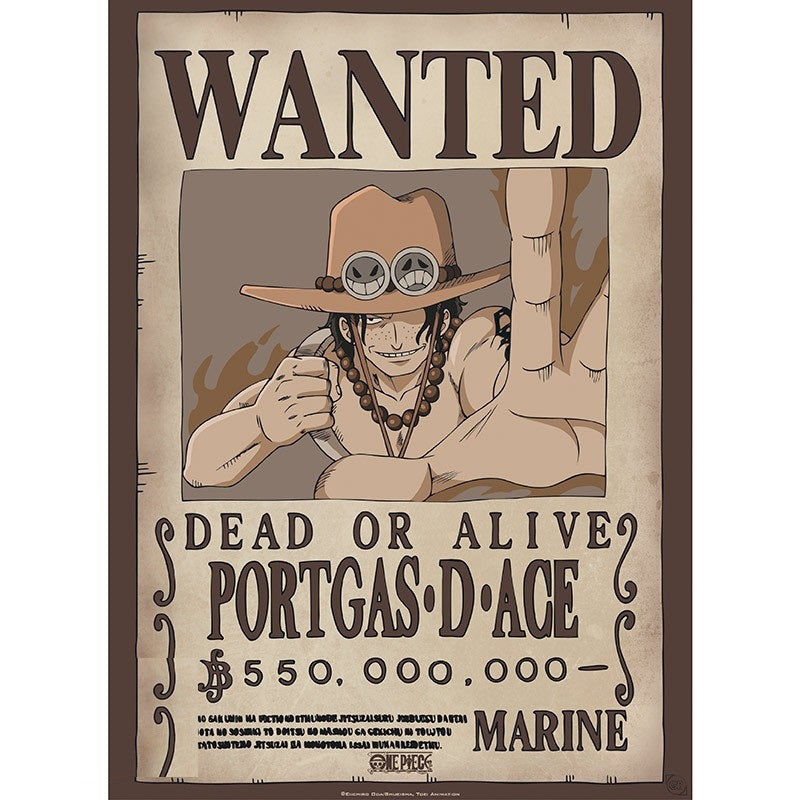 ONE PIECE - Poster Chibi 52x38 - Wanted Ace