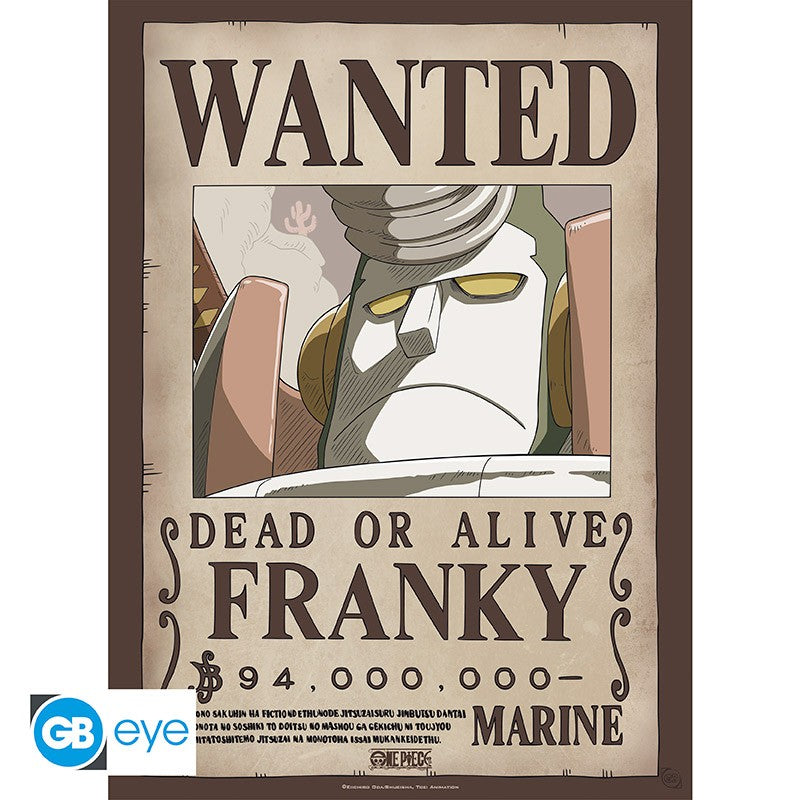 ONE PIECE Poster Wanted Franky (52x38cm)