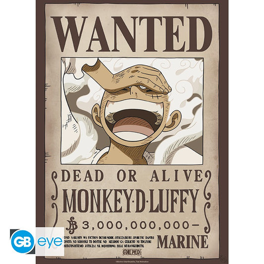 ONE PIECE Poster Wanted Luffy Wano (52x38cm)