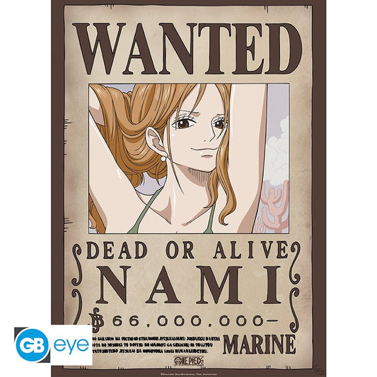 ONE PIECE Poster Wanted Nami (52x38cm)
