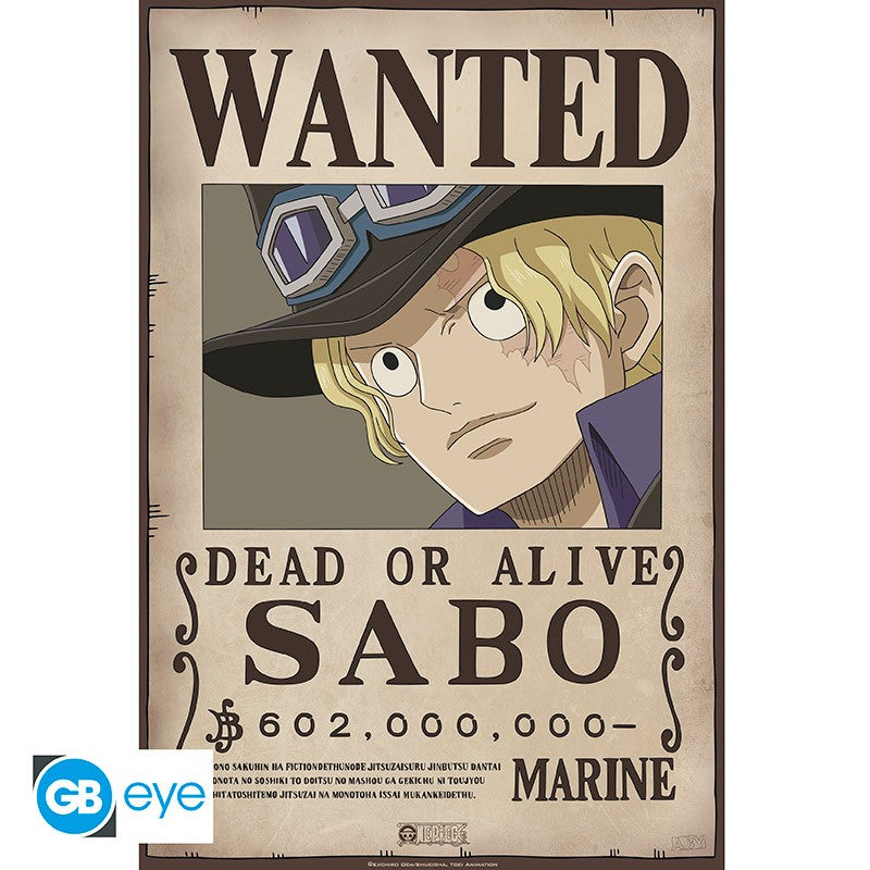 ONE PIECE Poster Wanted Sabo (52x35cm)
