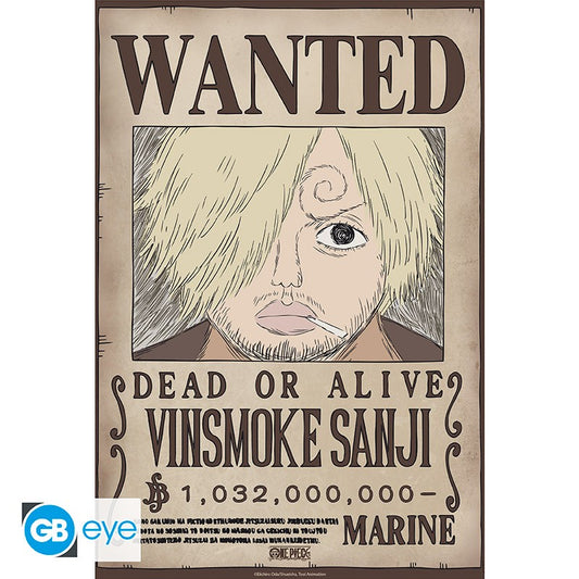 ONE PIECE Poster Wanted Sanji Wano (52x38cm)