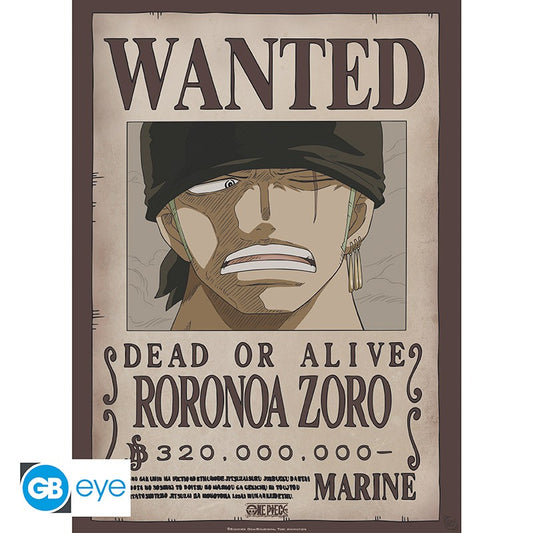 ONE PIECE Poster Wanted Zoro (52x38cm)
