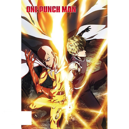 Saitama and Genos Poster - One Punch Man - 91x61cm