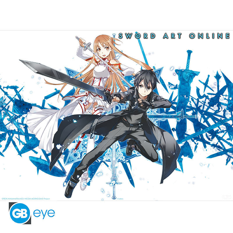 SWORD ART ONLINE Poster Asuna & Kirito (52x38cm)